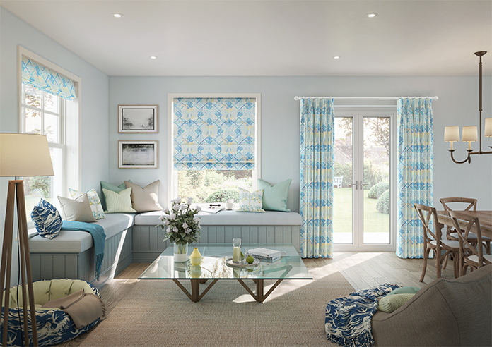 Faded Glamour, China Blue White - Made To Measure Curtains - Image 14